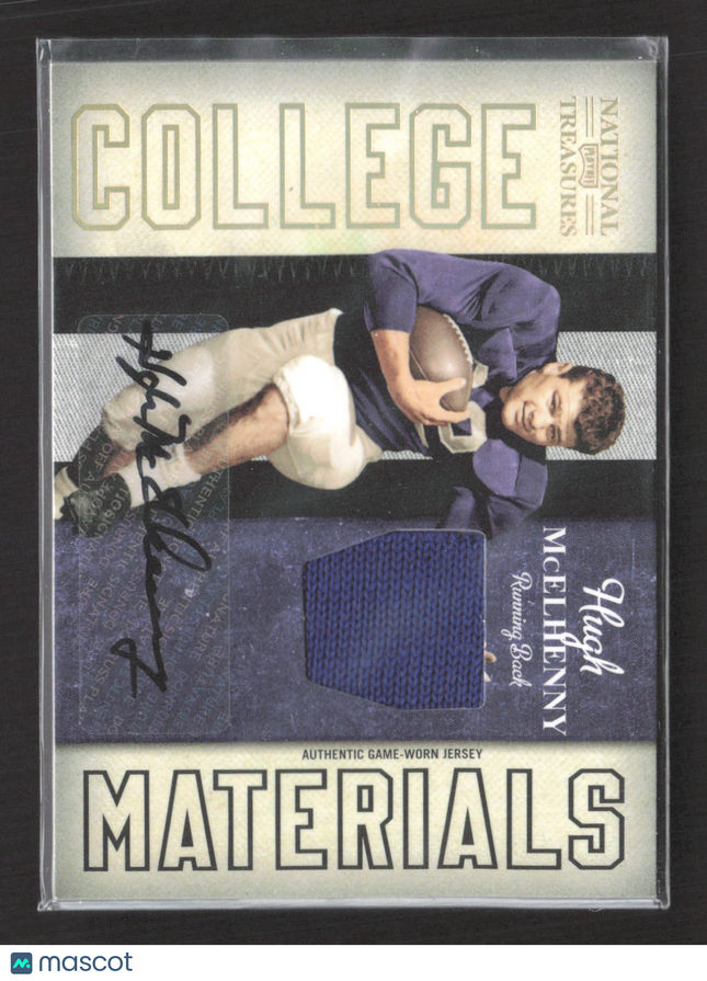 2009 Donruss National Treasures College Materials Hugh McElhenny #30 40/99 Auto