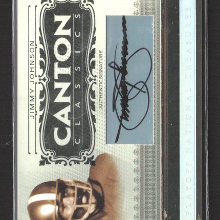 2006 Playoff National Treasures Canton Classics Jimmy Johnson #CC-JJ 55/99 Auto