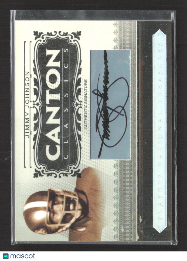 2006 Playoff National Treasures Canton Classics Jimmy Johnson #CC-JJ 55/99 Auto
