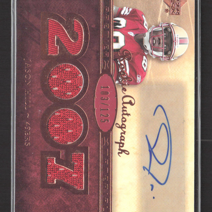 2007 Upper Deck Premier Jason Hill #135 103/125 Event-Worn Materials Auto