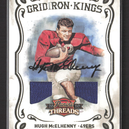 2010 Panini Threads Gridiron Kings Hugh McElhenny #46 Patch 15/25 Auto