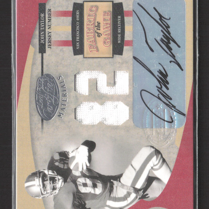 2005 Leaf Certified Materials Fabric of the Game John Taylor #FG-45 72/82 Auto