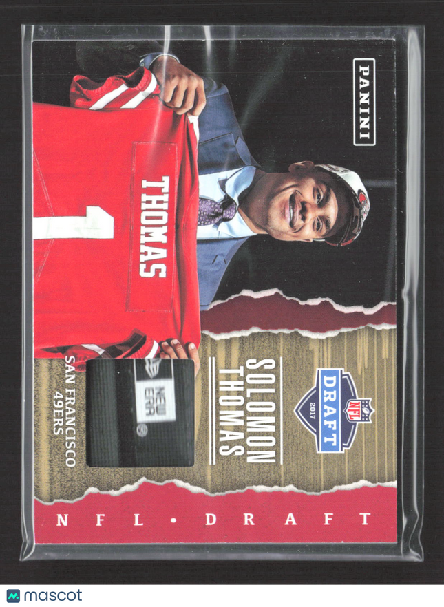 2017 Panini Father's Day Solomon Thomas #ST Player-worn hat Logo