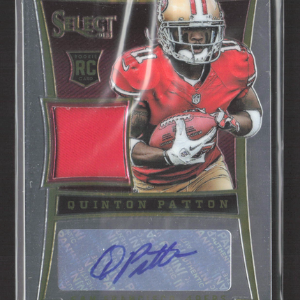 2013 Panini Select Quinton Patton #227 Patch RC Auto /499