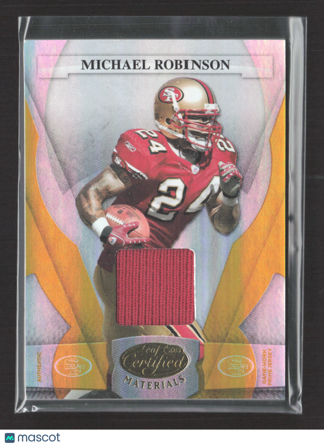 2008 Leaf Certified Materials Michael Robinson #123 Game-Worn Prime Jersey /25