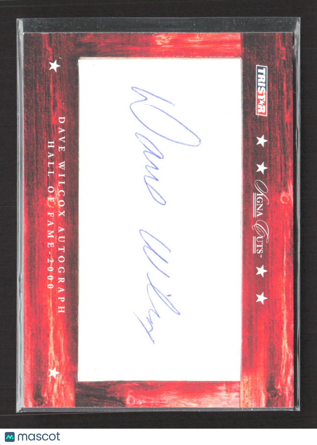 2007 TRISTAR Hidden Treasures Signa Cuts Dave Wilcox #DW Cut 046/150 Auto