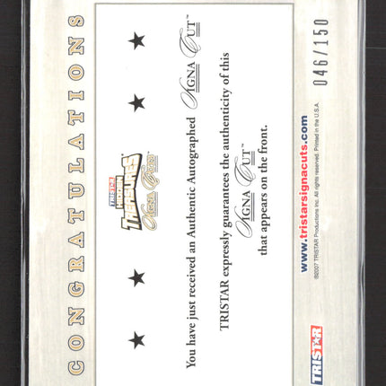 2007 TRISTAR Hidden Treasures Signa Cuts Dave Wilcox #DW Cut 046/150 Auto