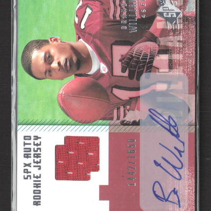 2006 Upper Deck SPx Brandon Williams #194 1442/1650 Rookie Jersey Auto