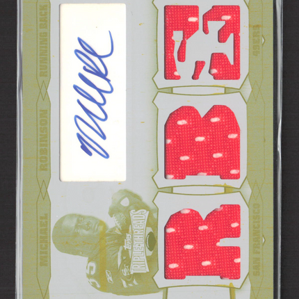 2006 Triple Threads Michael Robinson #WWRA-131 Printing Plate White Whale Auto