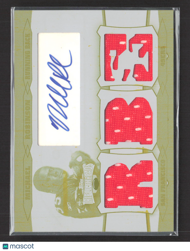 2006 Triple Threads Michael Robinson #WWRA-131 Printing Plate White Whale Auto