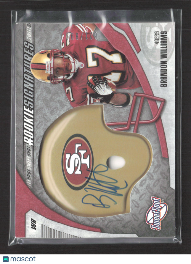 2006 Upper Deck Sweet Spot Rookie Signatures Brandon Williams #215 Auto
