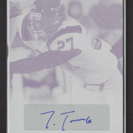 2015 Leaf Draft Football Jaquiski Tartt #BA-JT1 Magenta 1/1 Printing Plate Auto