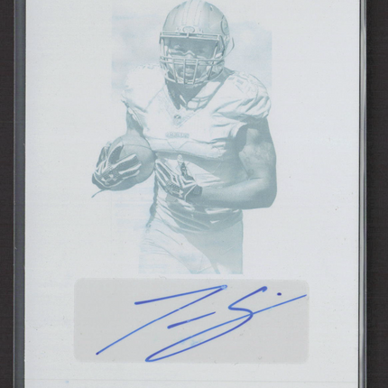 2016 Prime Torrey Smith #PS-TS Cyan Printing Plate Printing Plate 1/1 Auto