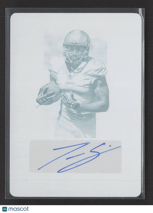 2016 Prime Torrey Smith #PS-TS Cyan Printing Plate Printing Plate 1/1 Auto