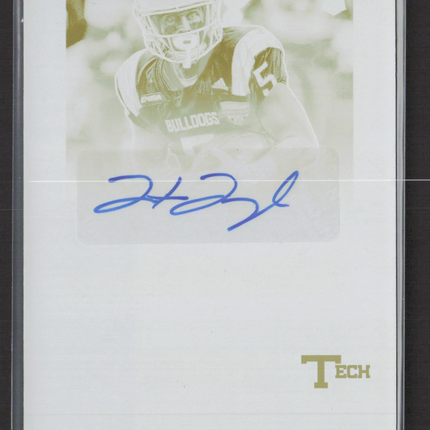 2017 Panini Contenders Draft Picks Trent Taylor #258 Printing Plate 1/1 Auto