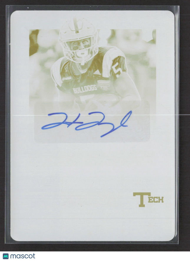 2017 Panini Contenders Draft Picks Trent Taylor #258 Printing Plate 1/1 Auto