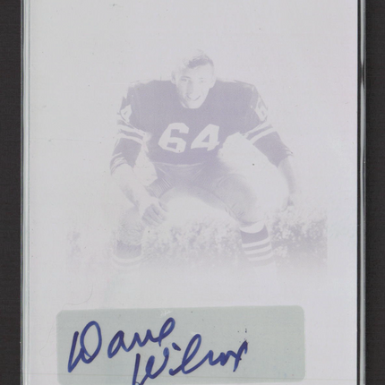 2012 Leaf Legends of Sport Dave Wilcox #BA-DW2 Printing Plate 1/1 Auto