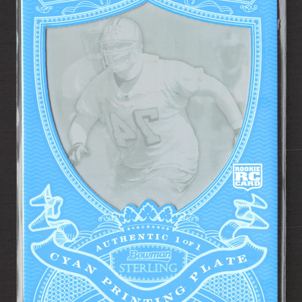2007 Bowman Sterling Joe Staley #26 Cyan Printing Plate 1/1