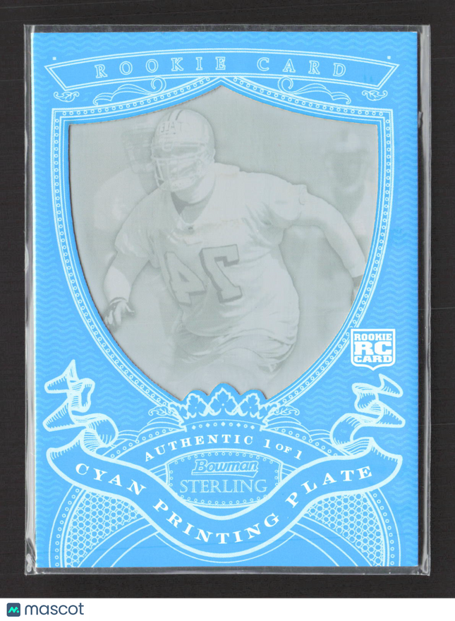 2007 Bowman Sterling Joe Staley #26 Cyan Printing Plate 1/1