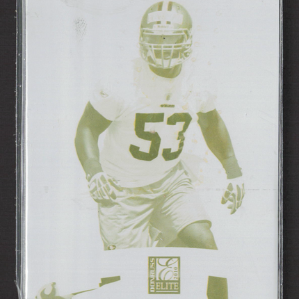 2010 Panini Donruss Elite NaVorro Bowman #172 Yellow Printing Plate 1/1