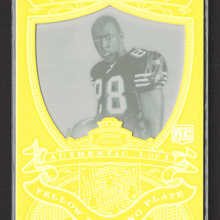 2007 Bowman Sterling Jason Hill #BSRR-JH Yellow Printing Plate RC 1/1