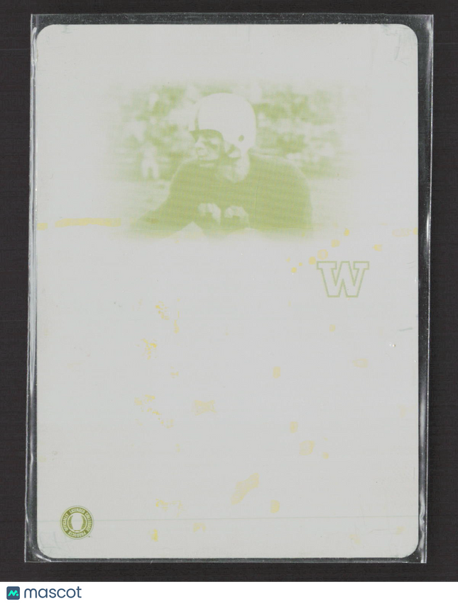 2008 Press Pass Legends Hugh McElhenny #58 Yellow Printing Plate 1/1