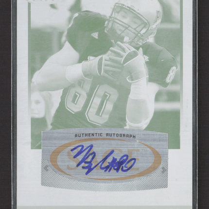 2010 SAGE HIT Football Nate Byham #A88 Cyan Printing Plate 1/1 Auto