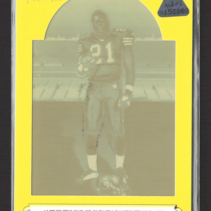 2006 Topps Turkey Red Frank Gore #44 Yellow Printing Plate 1/1