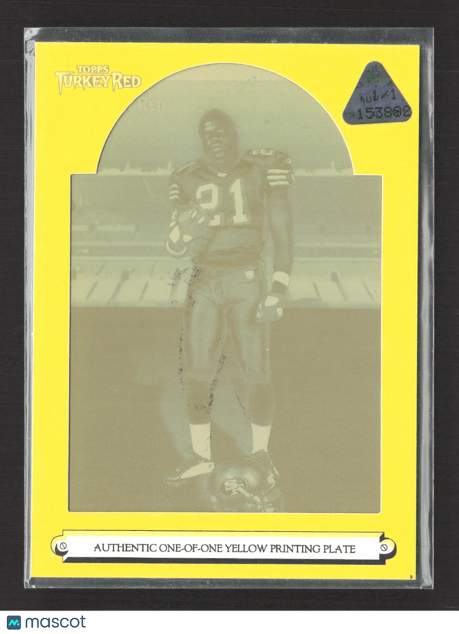 2006 Topps Turkey Red Frank Gore #44 Yellow Printing Plate 1/1