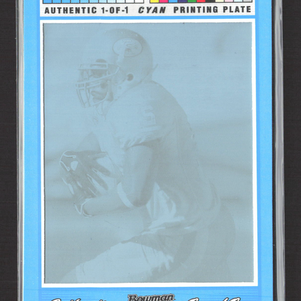 2007 Bowman Chrome Frank Gore #BC135 Cyan Printing Plate 1/1