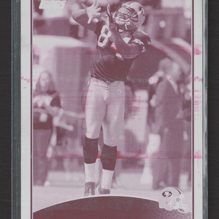 2009 Topps Football Josh Morgan #104 Magenta Printing Plate 1/1