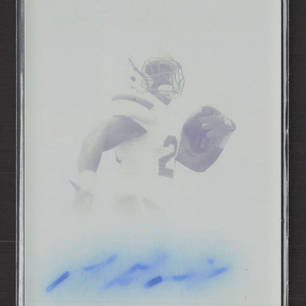2015 Leaf Ultimate Draft Mike Davis #BA-MD1 Yellow Printing Plate 1/1 Auto