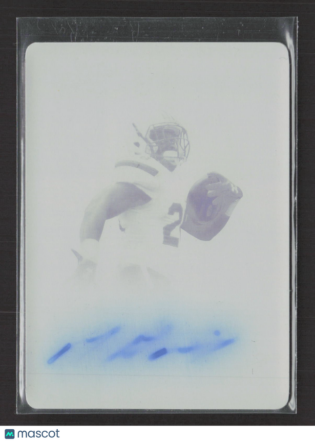 2015 Leaf Ultimate Draft Mike Davis #BA-MD1 Yellow Printing Plate 1/1 Auto