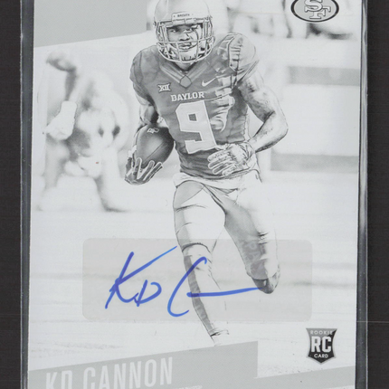 2017 Panini Prestige KD Cannon #238 Black Printing Plate 1/1 RC Auto