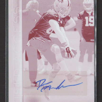 2015 Topps Field Access Dres Anderson #44 Magenta Printing Plate Auto 1/1
