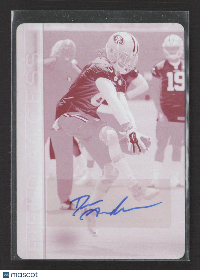 2015 Topps Field Access Dres Anderson #44 Magenta Printing Plate Auto 1/1