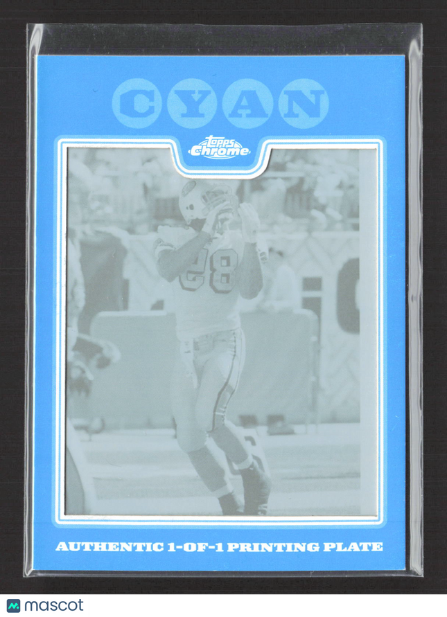 2008 Topps Chrome Vernon Davis #TC103 Cyan Printing Plate 1/1