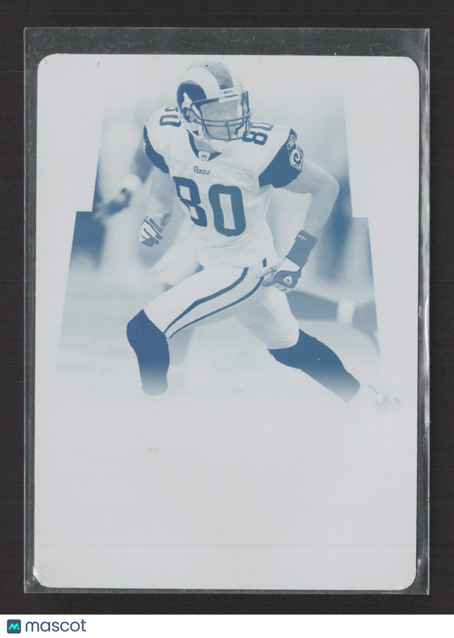 2008 Donruss Threads Isaac Bruce #48 Cyan Printing Plate 1/1