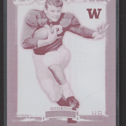 2008 Press Pass Legends Football Hugh McElhenny #93 Magenta Printing Plate 1/1