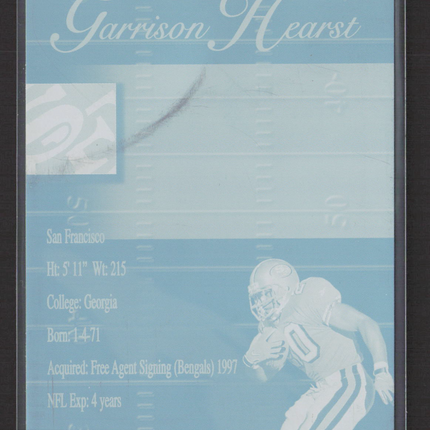 1997 Collector's Edge Extreme Garrison Hearst 1/1