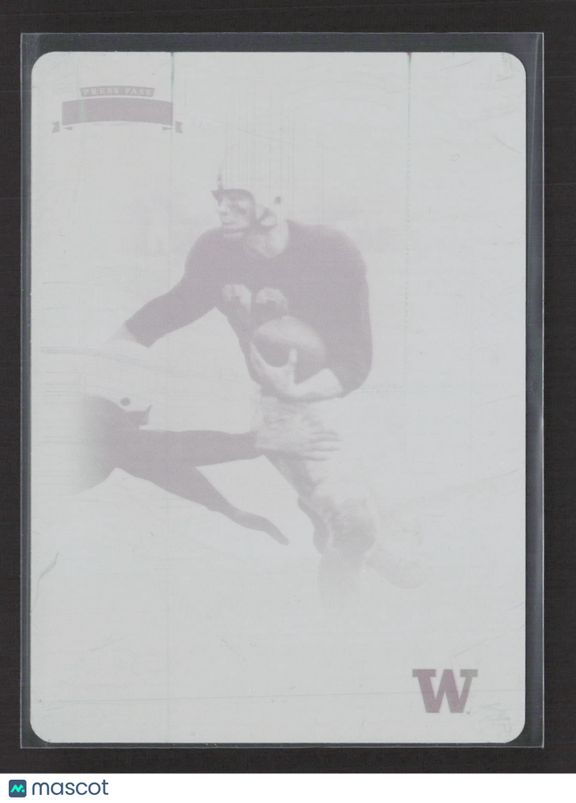 2008 Press Pass Legends Edition Hugh McElhenny #58 Magenta Printing Plate 1/1