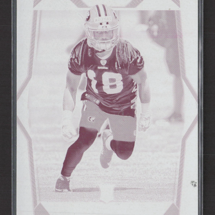2018 Panini Plates & Patches Prizm Trent Taylor #268 Magenta 1/1 Printing Plate