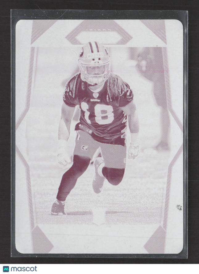 2018 Panini Plates & Patches Prizm Trent Taylor #268 Magenta 1/1 Printing Plate