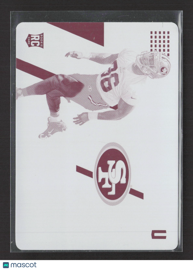 2018 Panini Plates & Patches Solomon Thomas #244 Magenta Printing Plate 1/1 RC