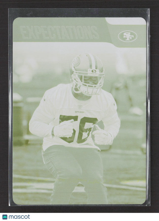 2018 Panini Plates & Patches Certified Reuben Foster #19 Yellow Printing 1/1