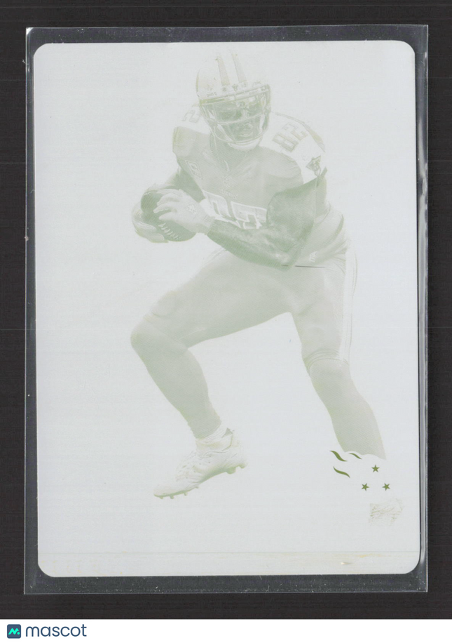 2016 Panini Prime Signatures Delanie Walker #118 Yellow Printing Plate 1/1