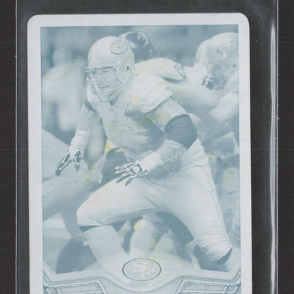 2013 Topps Mini Football Mike Iupati #29 Cyan Printing Plate 1/1