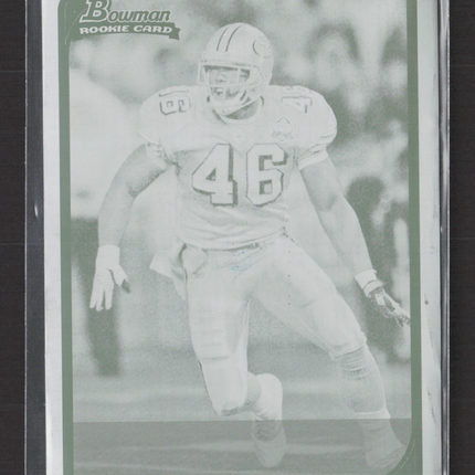 2006 Bowman Football Delanie Walker #266 Cyan Cyan Printing Plate 1/1