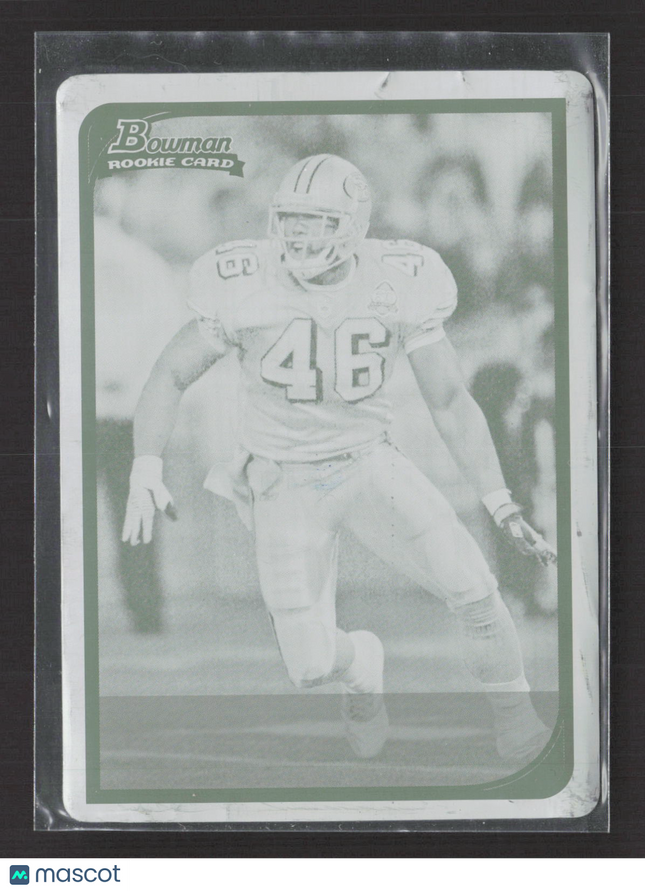 2006 Bowman Football Delanie Walker #266 Cyan Cyan Printing Plate 1/1