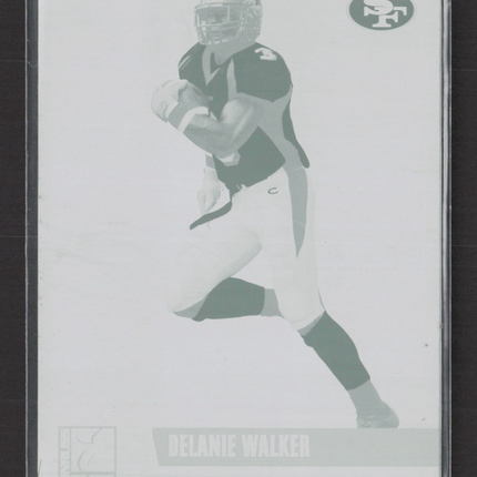 2007 Donruss Elite Delanie Walker #136 Magenta Printing Plate 1/1 Printing Plate
